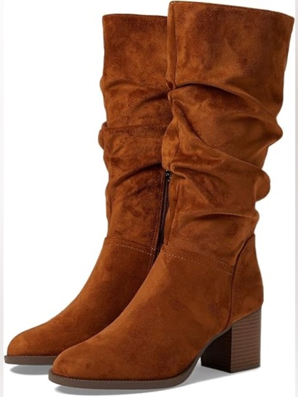 Kenneth Cole Reaction Sonia Slouchy Mid-Calf Heeled Boots - Size 8M New